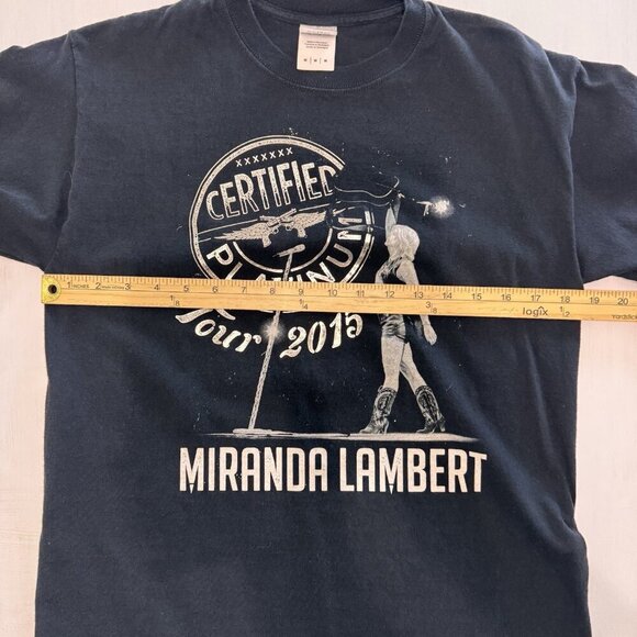 2015 Miranda Lambert Band Tee Shirt Medium Certified Platinum Tour Black Metal - Picture 6 of 7